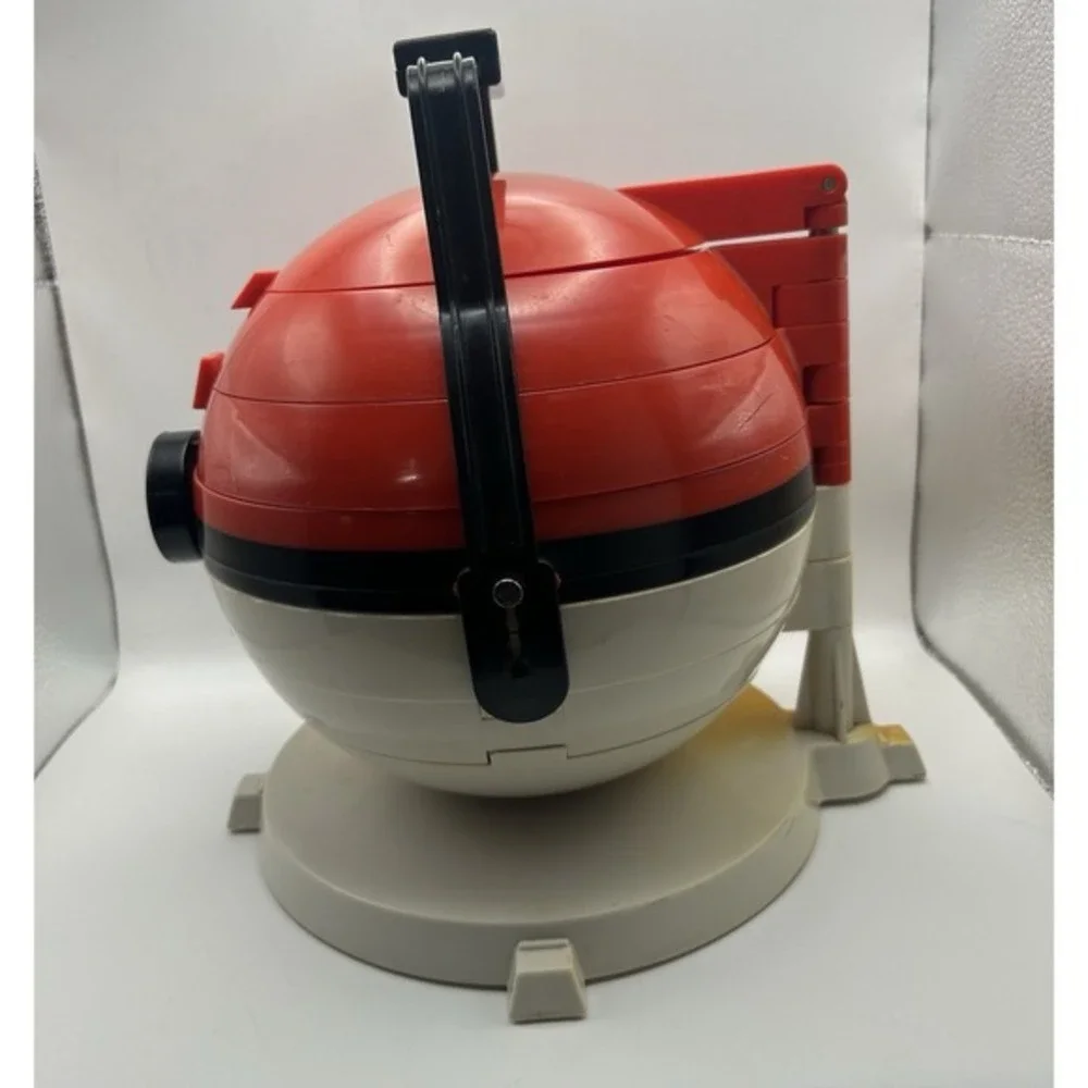 Vintage 1999‎ Pokemon Collector Marbles Pokeball Carrying Case & Marbles